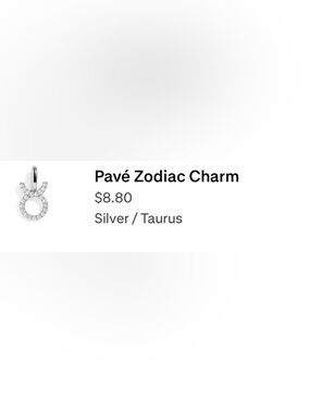 Wear Felicity - Pavé Taurus Zodiac Charm - Silver